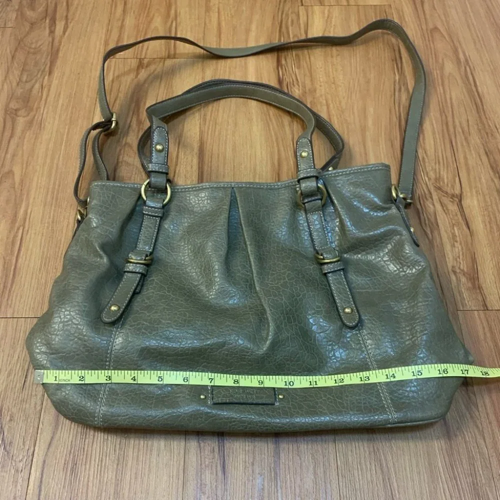 Nine West Green Crossbody Faux Leather Purse